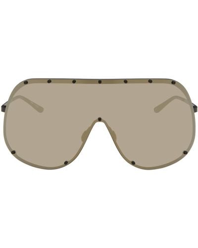 Rick Owens Shield Sunglasses - Black
