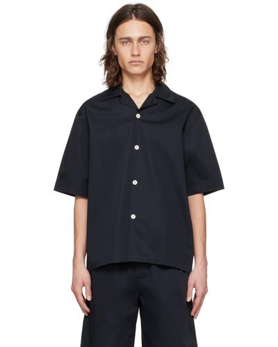 Rohe Camp Collar Shirt - Black