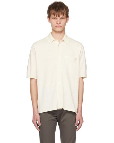 Norse Projects Polo rollo blanc - Noir