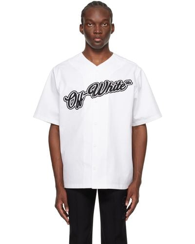 Off-White c/o Virgil Abloh Off- ホワイト ロゴ刺繍 シャツ