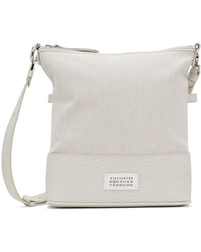 Maison Margiela Beige 5ac Small Bag - White