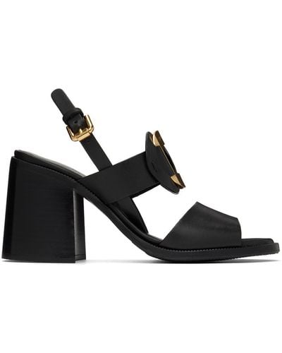 See By Chloé Black Chany Heeled Sandals