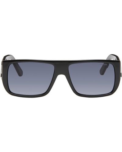 Marc Jacobs Text Logo Rectangular Sunglasses - Black
