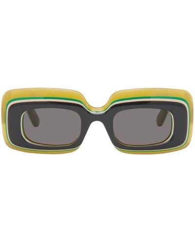 Loewe Multilayer Rectangular Sunglasses - Multicolor