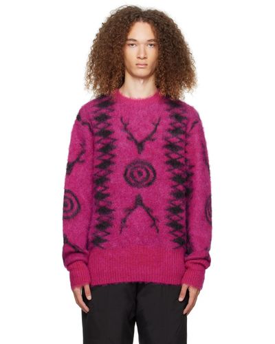 South2 West8 Jacquard Sweater - Pink