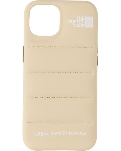 Urban Sophistication Off- 'The Puffer' Iphone 14 Case - Natural