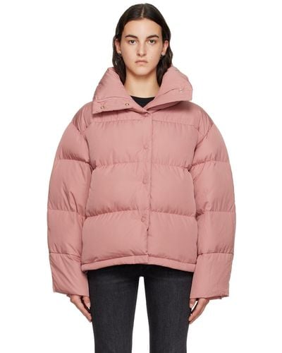 Acne Studios Quilted Down Jacket - Pink