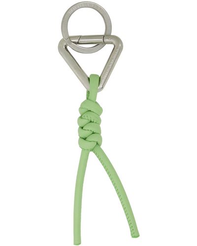 Bottega Veneta Green Braided Keychain - Multicolour
