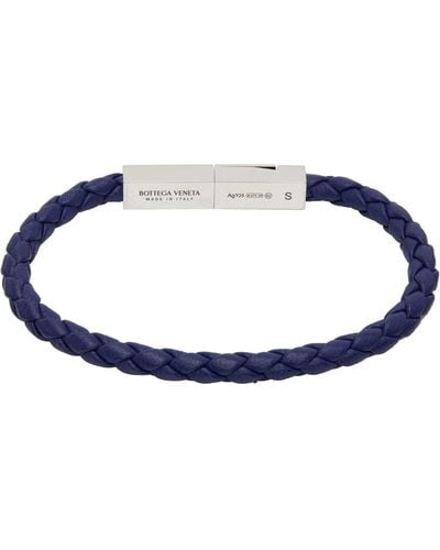 Bottega Veneta Blue Braided Bracelet