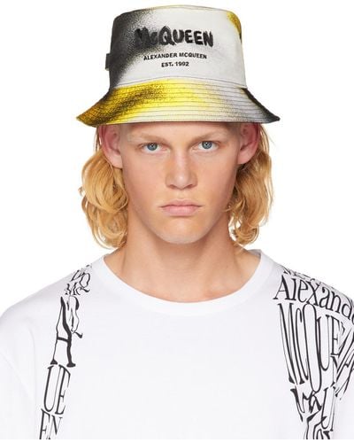 Alexander McQueen Silhouette Bucket Hat - White