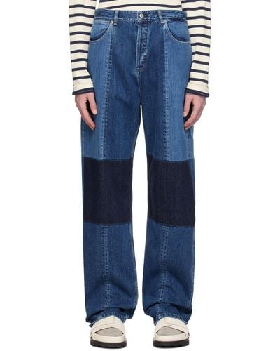 Jil Sander Panelled Jeans - Blue