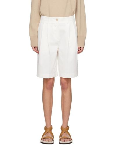 Totême Toteme White Wide-leg Shorts