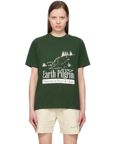 Museum of Peace & Quiet 'Earth Pilgrim' T-Shirt - Green