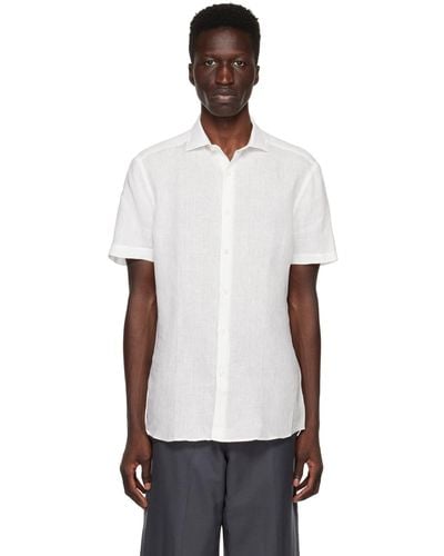 Zegna White Regular-fit Shirt - Black