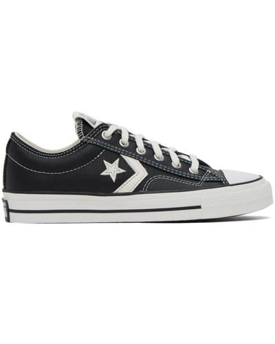 Converse Star Player 76 Premium Canvas Sneakers in Black for Men