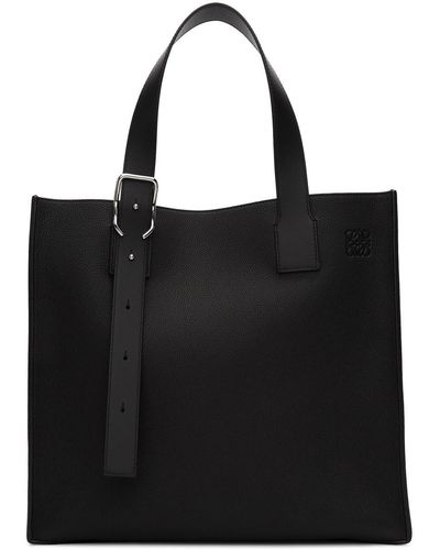 Loewe Buckle Tote Bag - Black