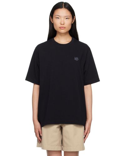 Maison Kitsuné Bold Fox Head Tシャツ - ブラック