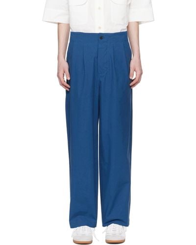 Document Wide Trousers - Blue