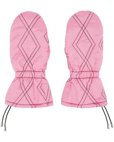 Chopova Lowena Puffer Gloves - Pink
