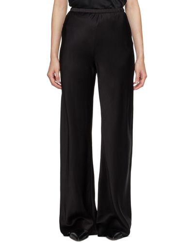 Black SILK LAUNDRY Pants, Slacks and Chinos for Women | Lyst