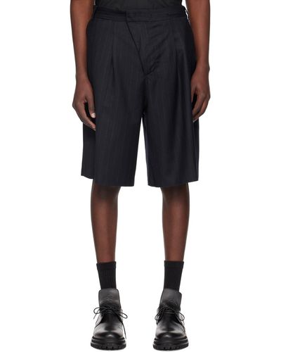 424 Striped Shorts - Black
