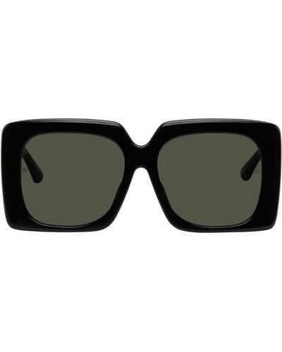 Linda Farrow Black Sierra Sunglasses