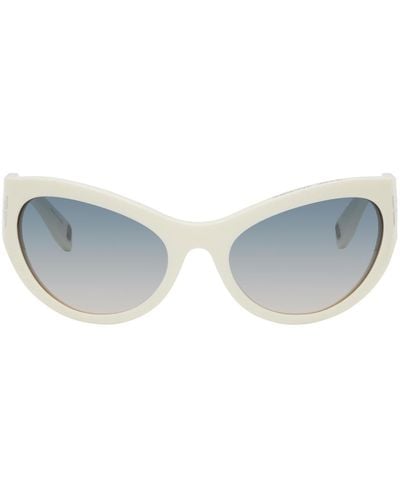 Marc Jacobs 'the Icon' Wrapped Sunglasses - White
