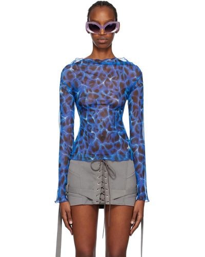 KNWLS Clavicle Blouse - Blue