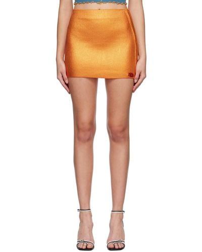 DIESEL M-argette Miniskirt - Orange