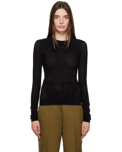 Baserange Odea Long Sleeve T-shirt - Black