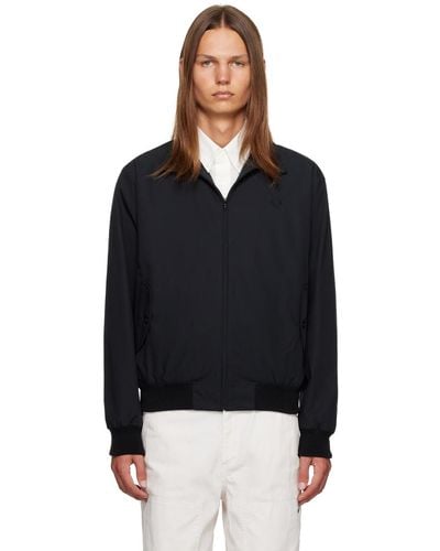 Fred Perry Black Stand Collar Jacket