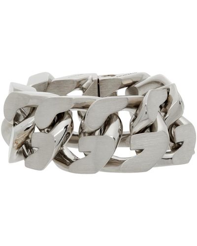 Givenchy Silver Medium G Chain Bracelet - Metallic