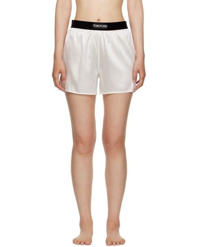 Tom Ford White Vented Shorts