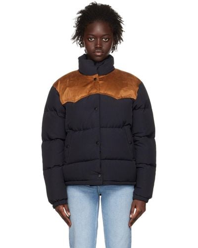 Rag Bone Rudy Liner Down Quilted Jacket in Orange Lyst