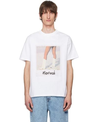 Fiorucci ホワイト Legs Polaroid Tシャツ