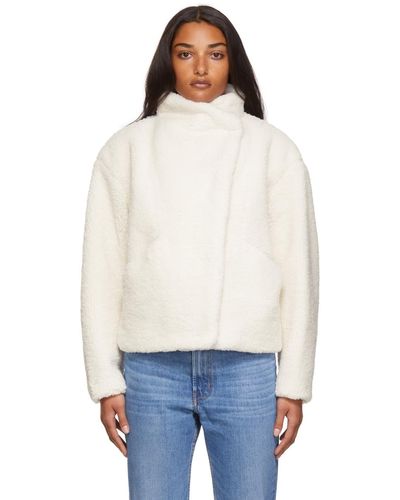 FRAME Off-white Recycled Fleece Jacket