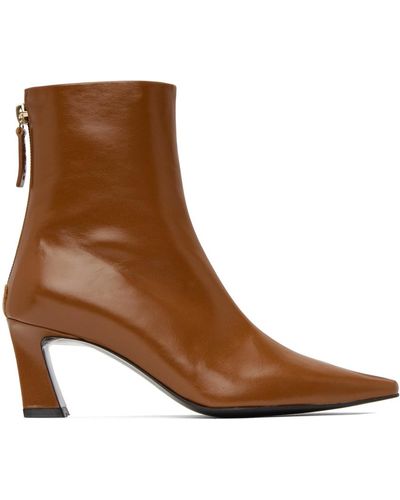 Reike Nen Slim Lined Ankle Boots - Brown