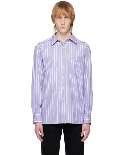 Nili Lotan Blue Finn Shirt - Purple