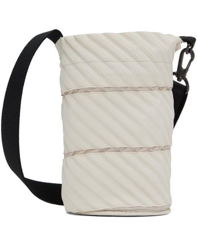 Homme Plissé Issey Miyake Homme Plissé Issey Miyake Off-white Pottery Pouch - Natural