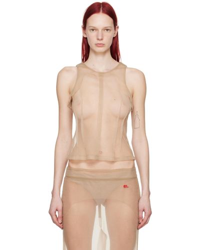 Eckhaus Latta Sculpt Tank Top - Natural