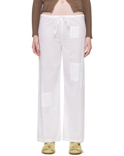 GIMAGUAS Pantalon blanc à poches