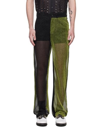 TOKYO JAMES Sparkly Trousers - Black