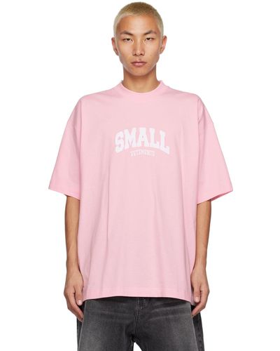 Vetements Small Tシャツ - ピンク