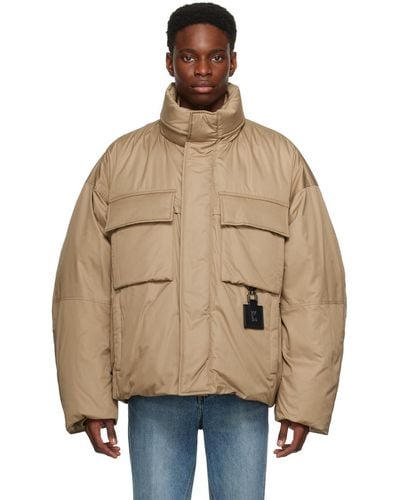 WOOYOUNGMI Funnel Neck Down Jacket - Natural