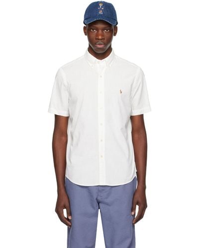 Polo Ralph Lauren ホワイト クラシックフィット シャツ