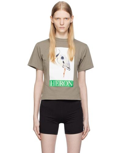 Heron Preston グレー グラフィックtシャツ - マルチカラー