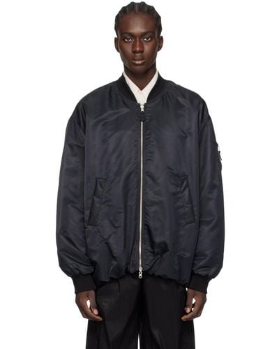 Low Classic Padded Reversible Bomber Jacket - Blue