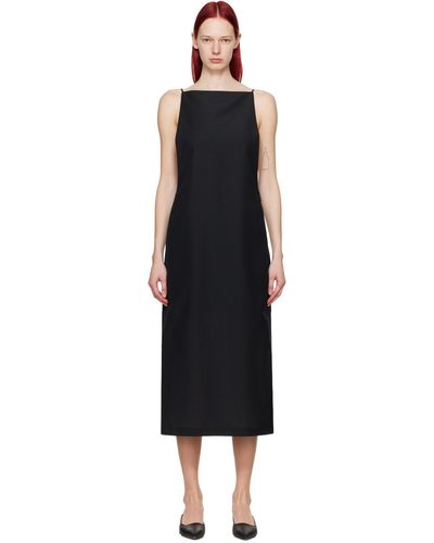 AURALEE Low Back Maxi Dress - Black