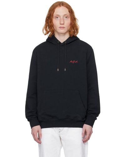 Paul Smith Navy Embroidered Hoodie - Black