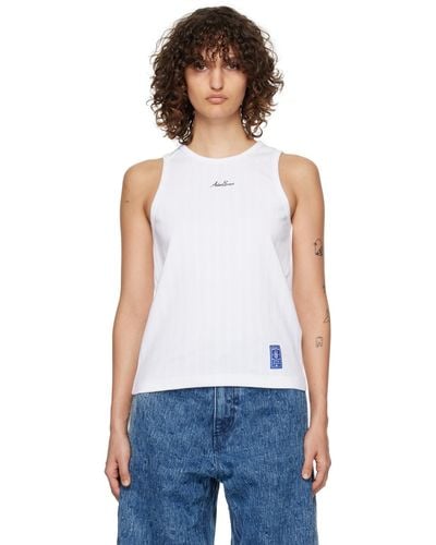 Adererror Embroidered Tank Top - White